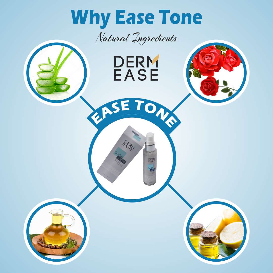 DERM EASE Ease Tone Skin Toner Combo